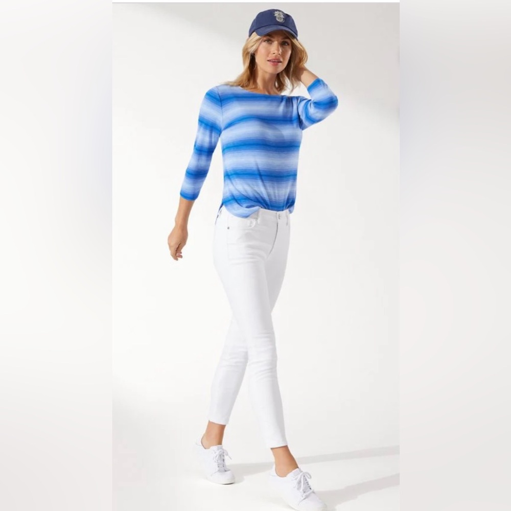 Tommy Bahama White High Rise Ankle Jeans